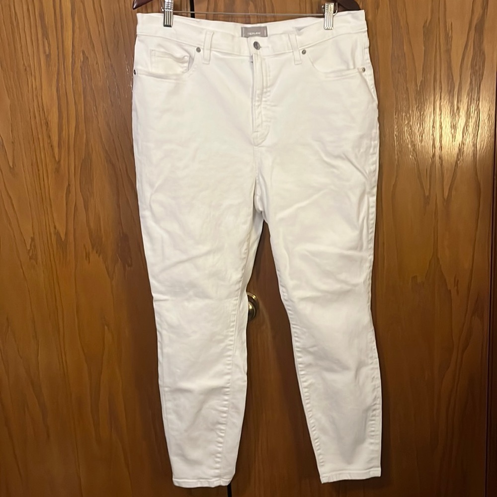 Everlane White High Rise Skinny Jean